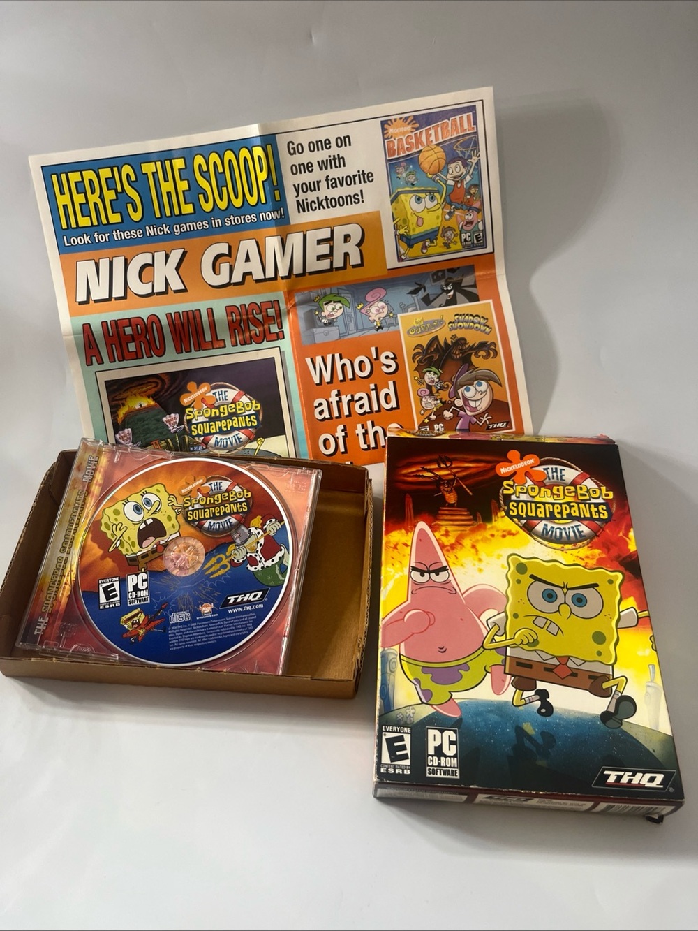 SpongeBob SquarePants Movie PC CD-ROM 2004 Action Adventure Game THQ - UNTESTED